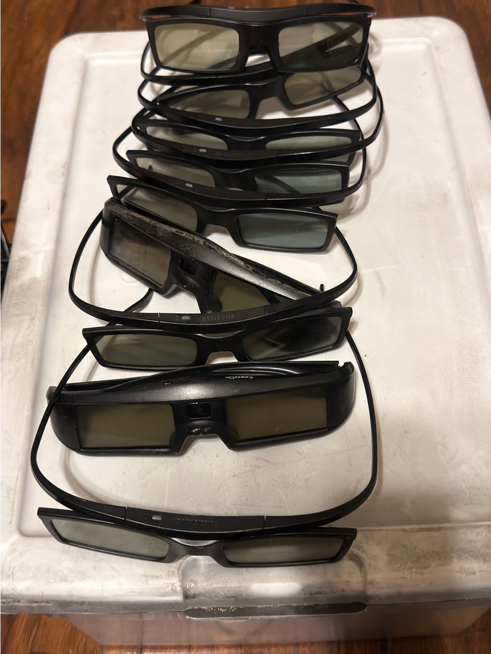 Samsung Black Active 3D Glasses Multipack - Black Frames